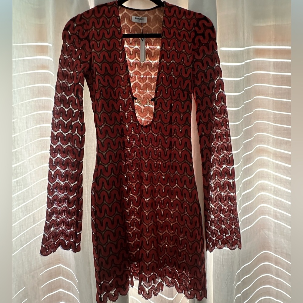 Red and Lace Rumored dress